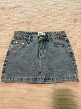 Princess Polly Light Blue Denim Mini Skirt